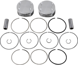 JE PISTONS Piston Kit - 4.125" Bore - +0.188" Oversize - 107" M8 370245