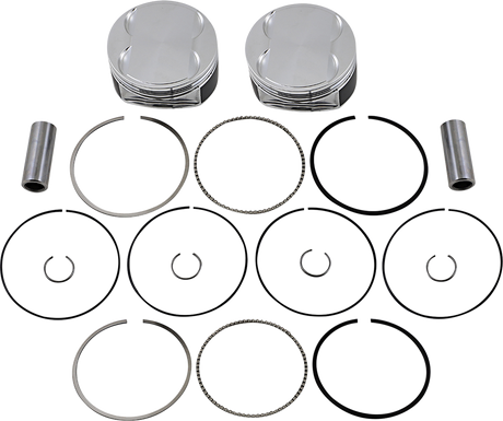 JE PISTONS Piston Kit - 4.125" Bore - +0.188" Oversize - 107" M8 370245