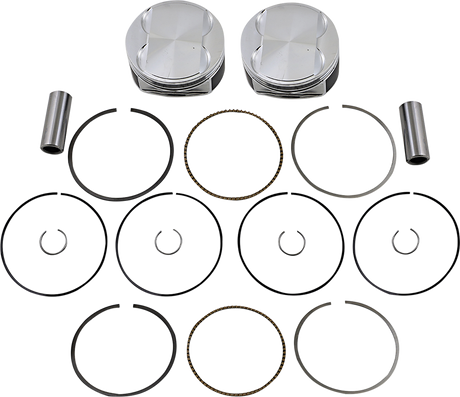 JE PISTONS Piston Kit - 4.075" Bore - Standard - 114"/117" M8 370249