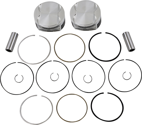 JE PISTONS Piston Kit - 4.080" Bore - +0.005" Oversize - 114"/117" M8 370250