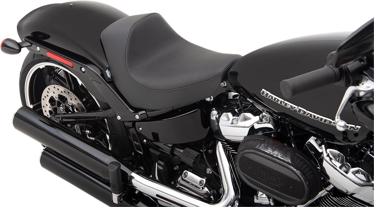 DRAG SPECIALTIES SEATS EZ-Solo Seat - Smooth Vinyl for Harley FXBR/S '18-'22 | Low Profile Motorcycle Seat