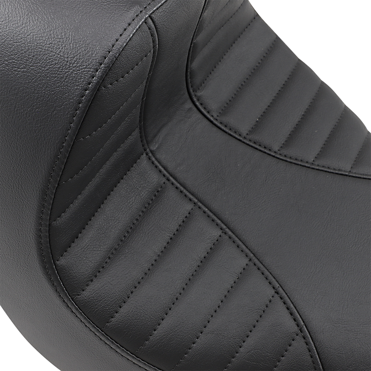 DRAG SPECIALTIES SEATS EZ-Solo Seat with Scorpion Stitch for Harley FXBR/S '18-'20 - Vinyl
