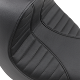 DRAG SPECIALTIES SEATS EZ-Solo Seat with Scorpion Stitch for Harley FXBR/S '18-'20 - Vinyl