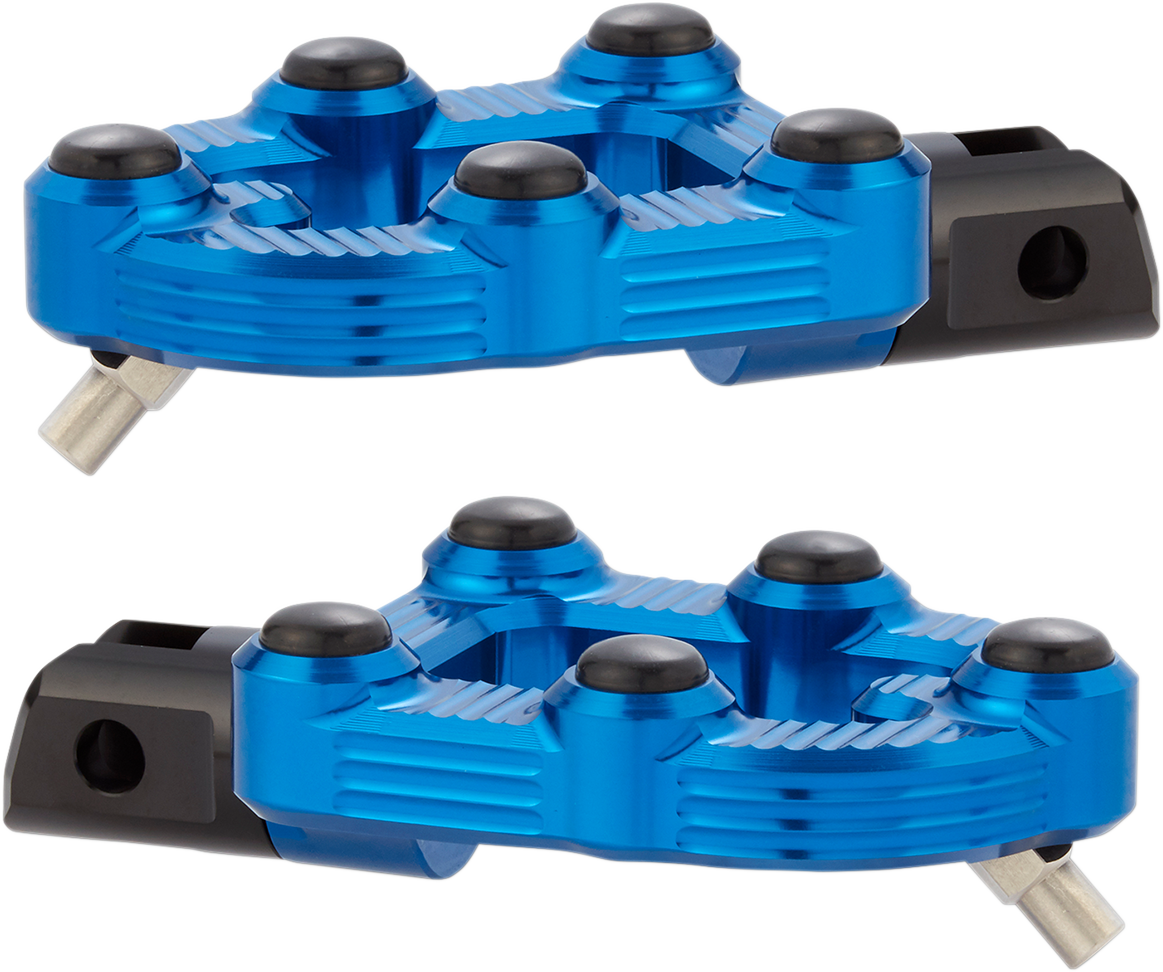 ARLEN NESS MX Foot Pegs - Driver - Blue 07-903