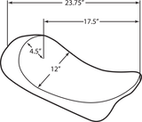 Drag Specialties Seats Low Solo Seat for Harley FLHR 1997-2007 with EZ-On Mount System