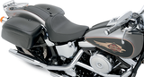DRAG SPECIALTIES SEATS Solo Seat with Driver Backrest for Harley FXST/FLST 1984-1999 - Smooth Finish