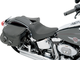 Drag Specialties Seats Solo Seat with Driver Backrest for Harley FL/FX 2000-2006 - Part 0802-0632