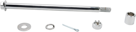 Drag Specialties Rear Chrome Axle Kit for Harley FXR '82-'94 with ABS Compatibility - Part 16-0298-BC520