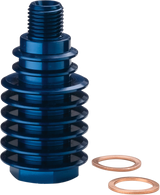 MOOSE OFFROAD Rear Brake Caliper Cooler - Blue (Part M73-120) for ATV, Dirt Bike, and Off-Road Vehicles