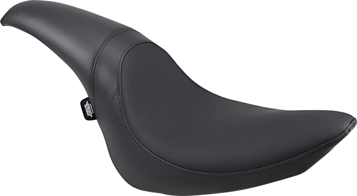 Drag Specialties Seats Predator Seat for Harley FXST '06-'17 - Black Smooth with Custom Foam and ABS Base
