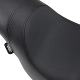 Drag Specialties Seats Predator Seat for Harley FXST '06-'17 - Black Smooth with Custom Foam and ABS Base