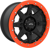 AMS Beadlock Ring Replacement for Roll'n 106 Wheels - 15 Inch, Orange (Part Number: 15B02)