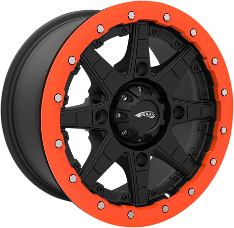 AMS Beadlock Ring Replacement for Roll'n 106 Wheels - 15 Inch, Orange (Part Number: 15B02)