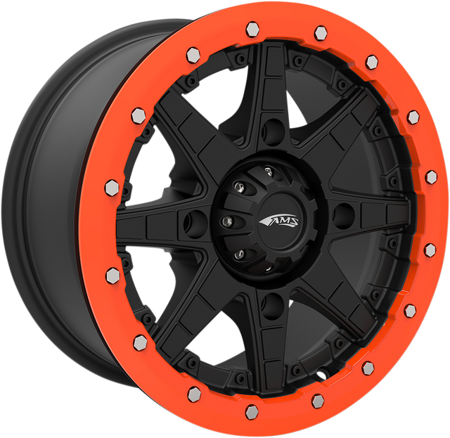 AMS Beadlock Ring Replacement for Roll'n 106 Wheels - 15 Inch, Orange (Part Number: 15B02)