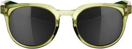 100% Campo Matte Translucent Olive Slate Sunglasses with Black Mirror Lens - Fits Off-Road and Street Vehicles