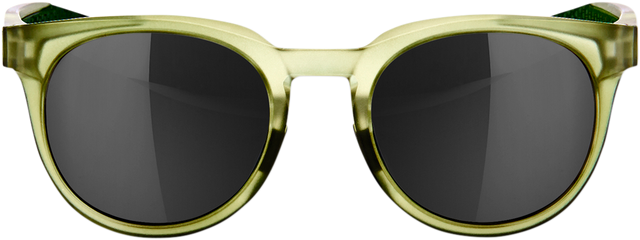 100% Campo Matte Translucent Olive Slate Sunglasses with Black Mirror Lens - Fits Off-Road and Street Vehicles