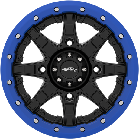 AMS Beadlock Ring for Roll'n 106 Wheels - Blue Finish - 15 Inch - Part 15B03