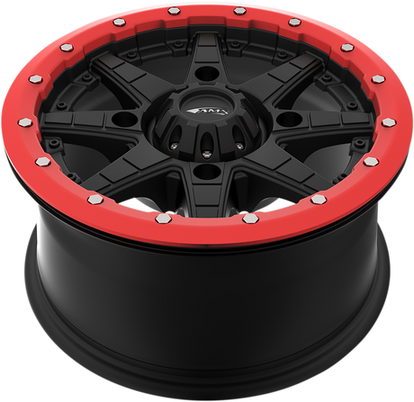 AMS Beadlock Ring Replacement for Roll'n 106 Wheels - 15 Inch, Red - Part Number 15B04