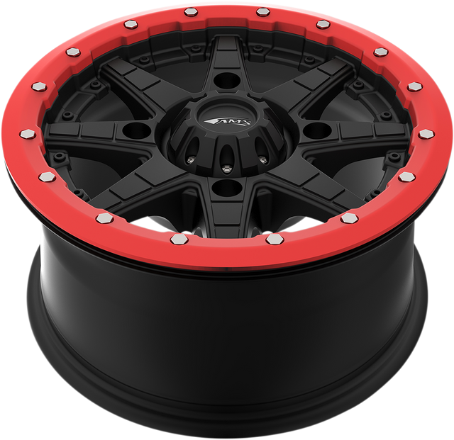 AMS Beadlock Ring Replacement for Roll'n 106 Wheels - 15 Inch, Red - Part Number 15B04