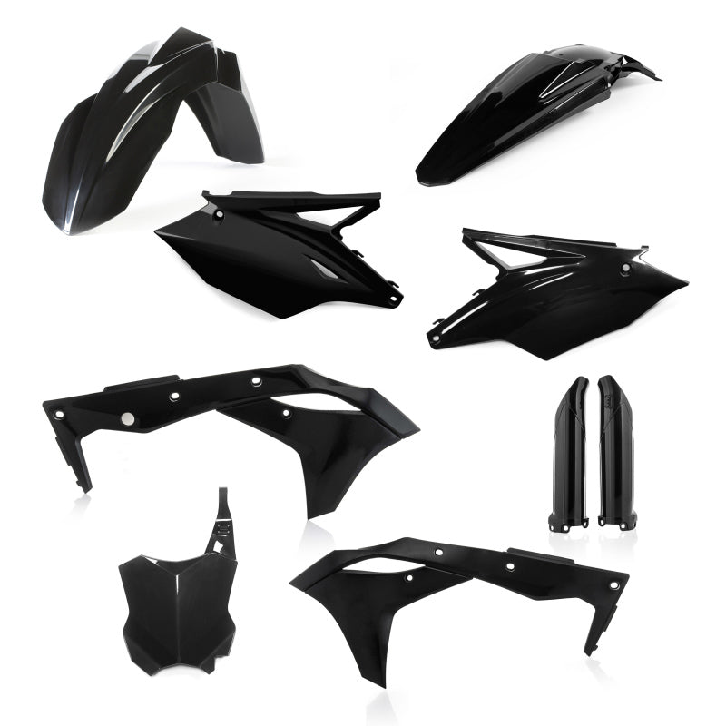 Acerbis 2018 Kawasaki KX250F/2019-2020 KX250 Full Plastic Kit - Black | Powersports Vehicle Fitment