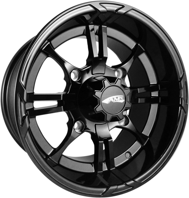 AMS Roll'n 108 Wheel - Front 14x8 Black for 4/137 Bolt Pattern - Part #0230-0861