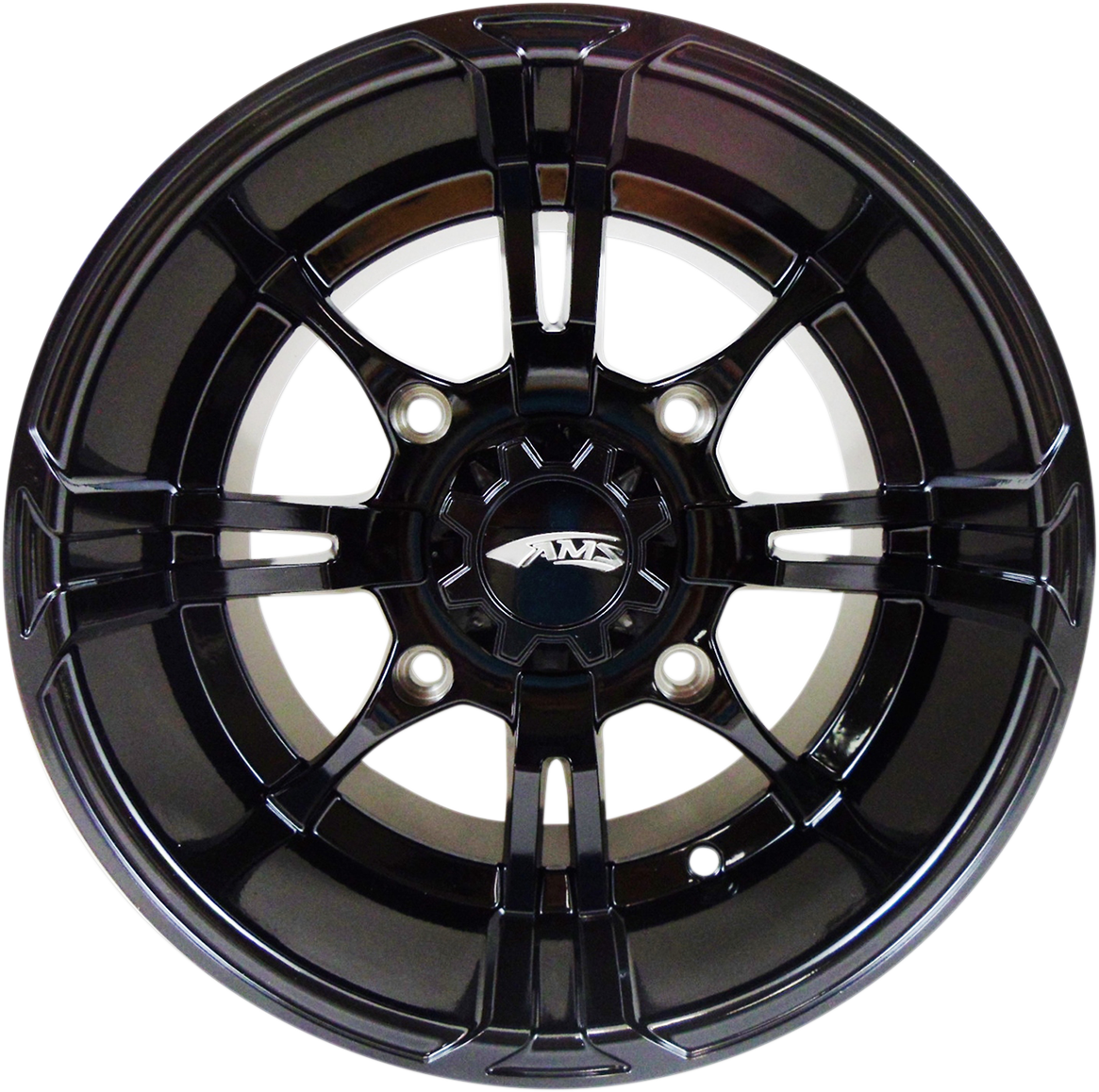 AMS Roll'n 108 Wheel - Rear 14x10 Black for 4/137 Bolt Pattern - Part Number 0230-0862