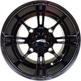 AMS Roll'n 108 Wheel - Rear 14x10 Black for 4/137 Bolt Pattern - Part Number 0230-0862