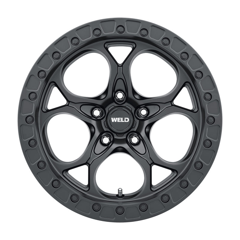 Weld Off-Road W108 17x9 Ledge Satin Black Wheel with 5x127 Bolt Pattern and -12 Offset