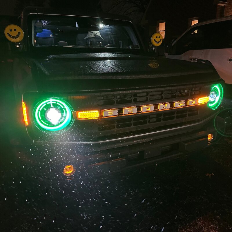 Oracle 2021+ Ford Bronco Oculus Bi-LED Projector Headlights - ColorSHIFT LED