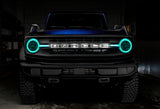 Oracle 21-22 Ford Bronco Headlight Halo Kit w/DRL Bar - Base Headlights -w/RF Controller
