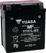 Yuasa YTX7L-BS Maintenance Free AGM 12-Volt Battery w/Bottle
