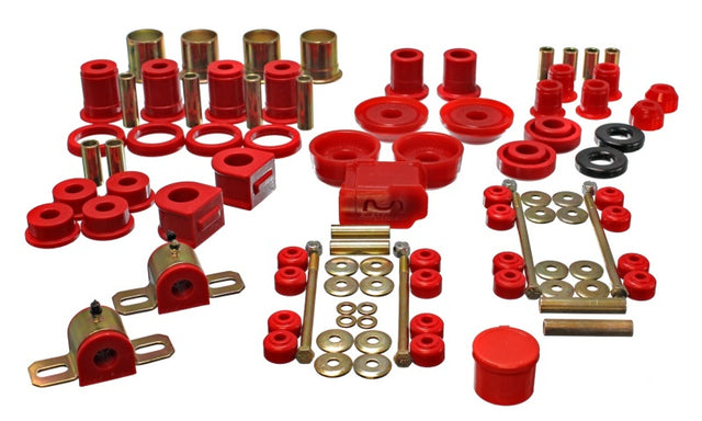 Energy Suspension 3.18130R Hyper-Flex Master Bushing Set for 1999-2002 Pontiac Firebird and 2000-2002 Chevrolet Camaro, Red