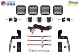 Diode Dynamics Jeep JK SS5 4-Pod CrossLink Grille Lightbar Kit Pro - White Combo