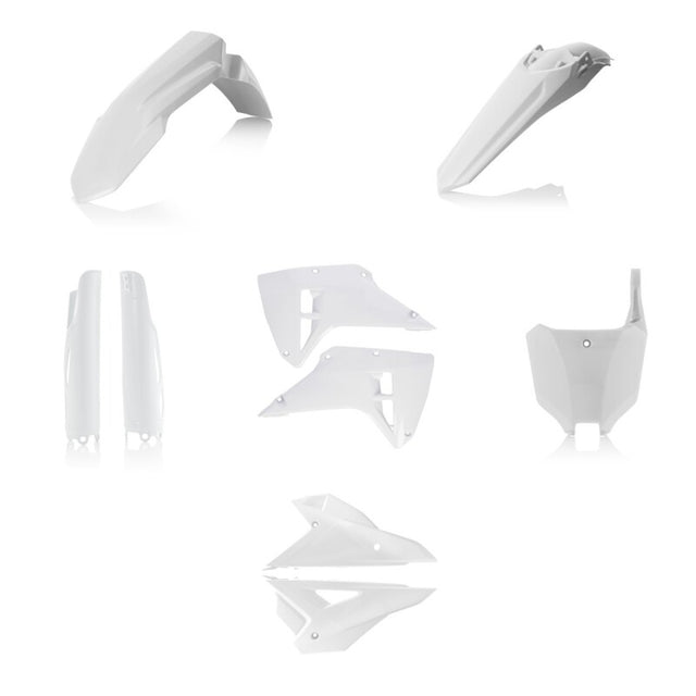 Acerbis 2025 Honda CRF250R/CRF450R Full Plastic Kit - White, Includes Front Fender and Side Panels