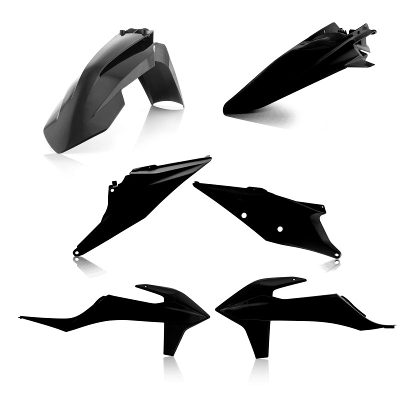 Acerbis 19-22 SX125-250 / SX-F250-450 / XC-F250-450 / XC250 / 300 / XC250 TPI Plastic Kit - Black for Off-Road Motorcycles