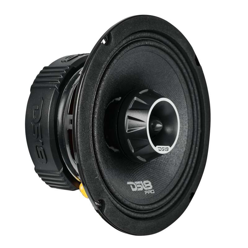 DS18 PRO-ZT6 6.5-Inch Coaxial Loudspeaker – 225 Watts RMS, 4 Ohm, Water-Resistant Mid-Range Speaker for Car Marine Marine Vehicles