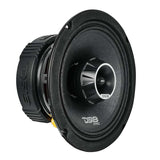 DS18 PRO-ZT6 6.5-Inch Coaxial Loudspeaker – 225 Watts RMS, 4 Ohm, Water-Resistant Mid-Range Speaker for Car Marine Marine Vehicles