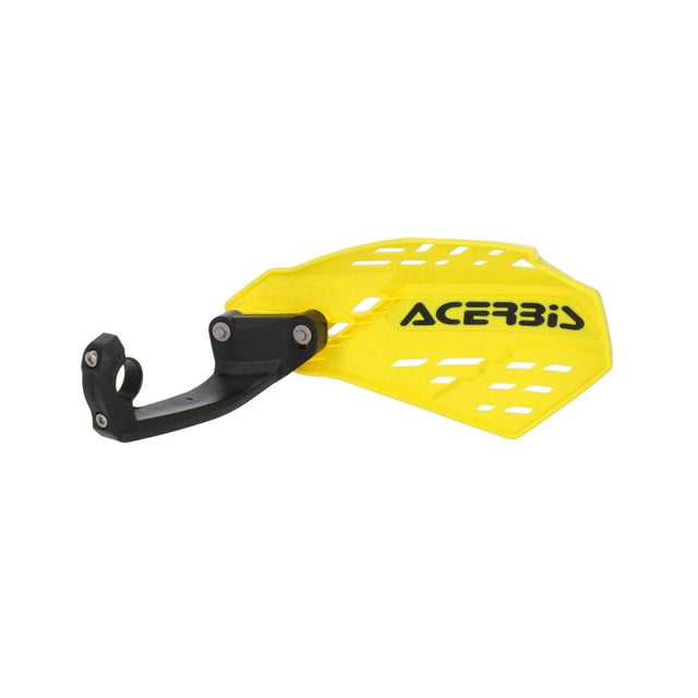 Acerbis Linear Vented Handguard - Yellow/Black for Off-Road and Motocross Vehicles