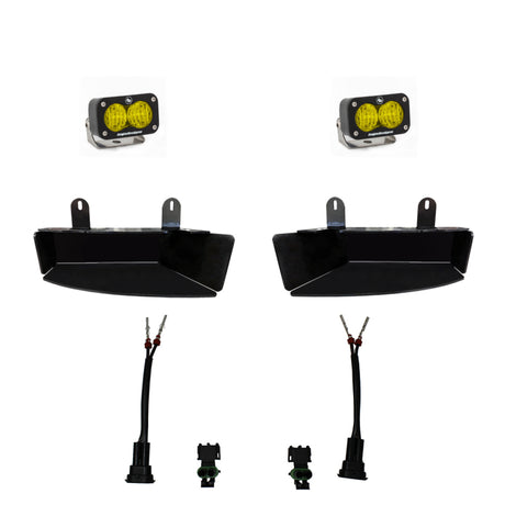 Baja Designs 2019+ Ram 2500/3500 S2 Wide Cornering Fog Kit – Amber