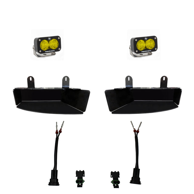 Baja Designs 2019+ Ram 2500/3500 S2 Wide Cornering Fog Kit – Amber