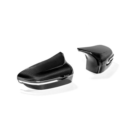 Akrapovic Carbon Fiber Mirror Cap Set for BMW M5 F90 & M8 F91/F92 – High Gloss Finish