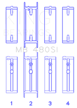 King Engine Bearings Buick 90-96 L27 V6 Main Bearing Set