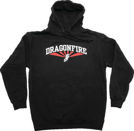 DragonFire Racing DFR AZ Hoodie Black and Red Medium - Stylish Powersports Apparel