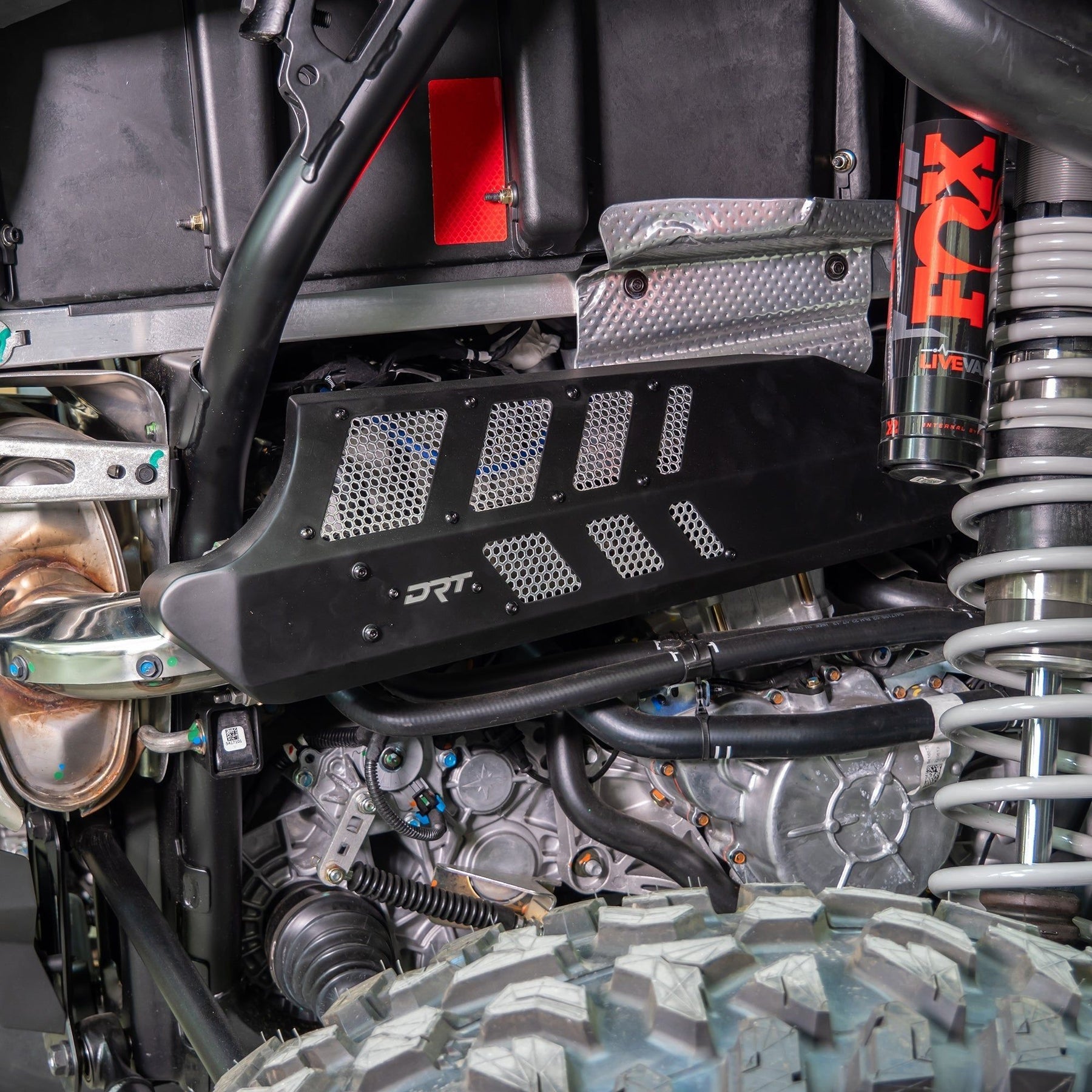 Polaris RZR Pro XP / Turbo R Aluminum Headpipe Shield | DRT Motorsports