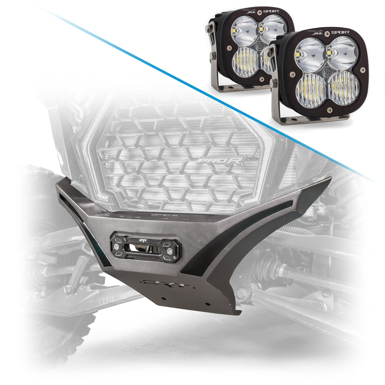 DRT Polaris RZR Pro R /Pro S/Turbo R 2022+ V2.0 Front Winch Bumper