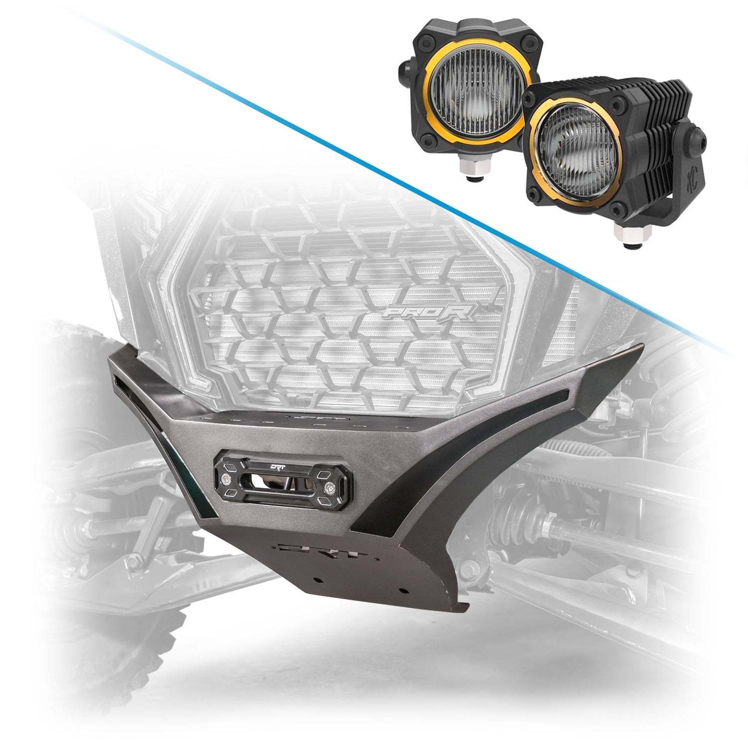 DRT Polaris RZR Pro R /Pro S/Turbo R 2022+ V2.0 Front Winch Bumper