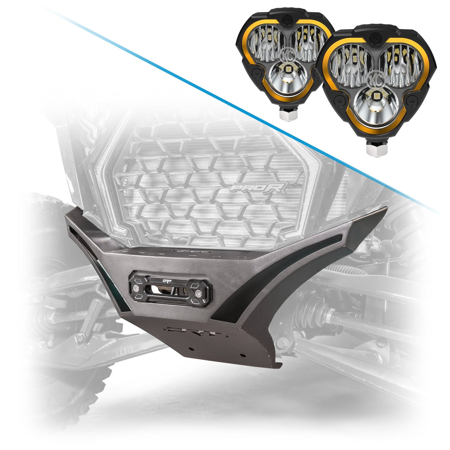 DRT Polaris RZR Pro R /Pro S/Turbo R 2022+ V2.0 Front Winch Bumper