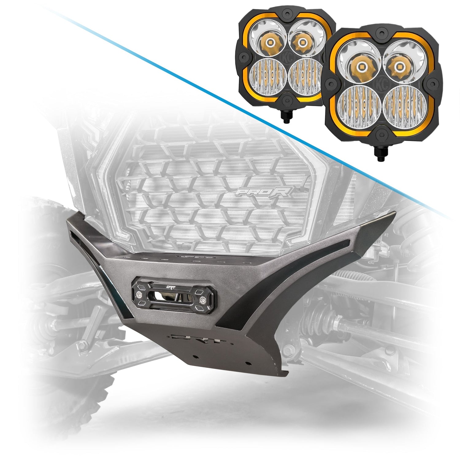 DRT Polaris RZR Pro R /Pro S/Turbo R 2022+ V2.0 Front Winch Bumper