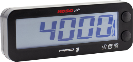 KOSO Pro 1 RPM and Temperature Meter with Vehicle Compatibility for ATVs, Motorcycles, and Personal Watercraft