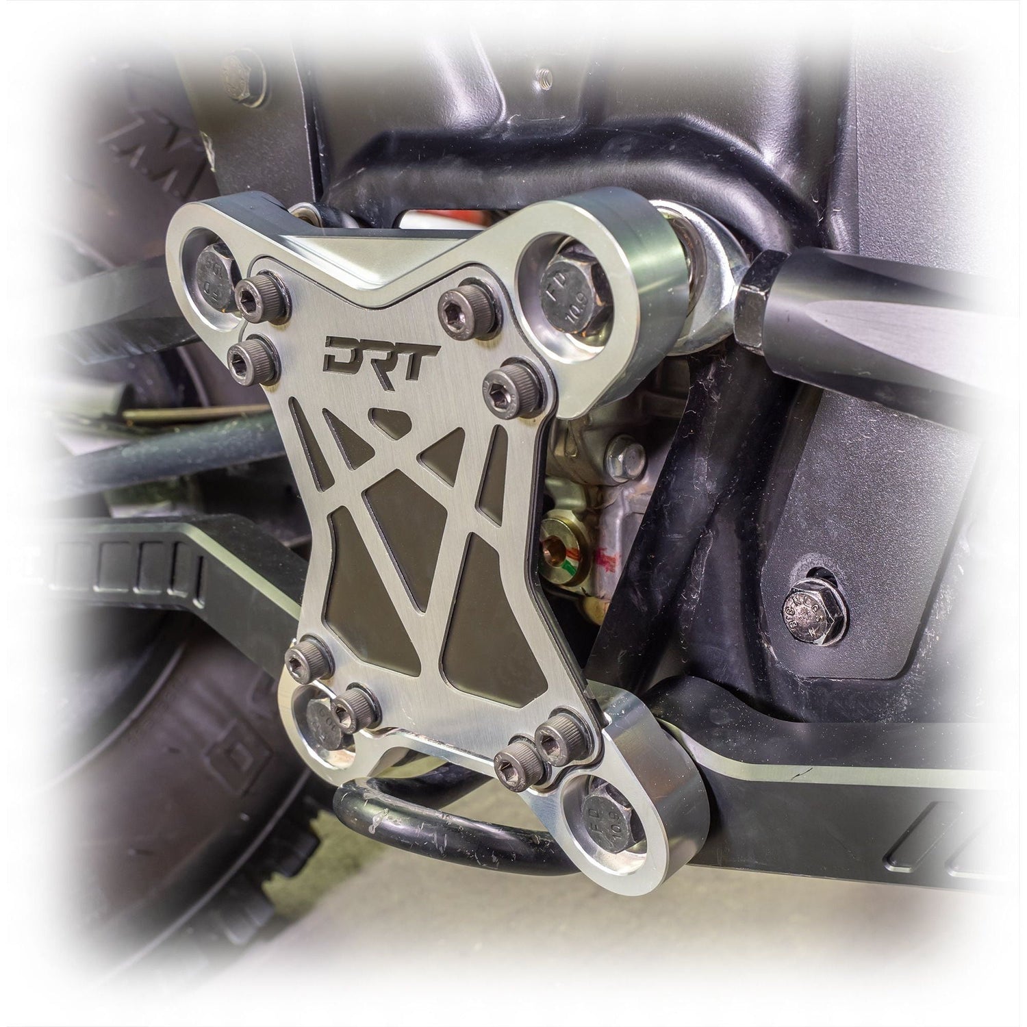 Polaris RZR XP 3-Piece Radius Rod Reinforcement Plate (M12) | DRT Motorsports